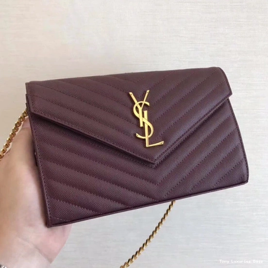 Tony Luxuries CASSANDRE WALLET MATELASSÉ YSL CHAIN 0815